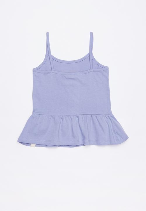 Lizzy - Bryni printed strappie tee - puple