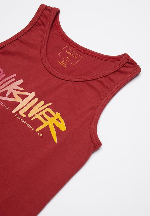 Quiksilver - Rough script tank tee - red