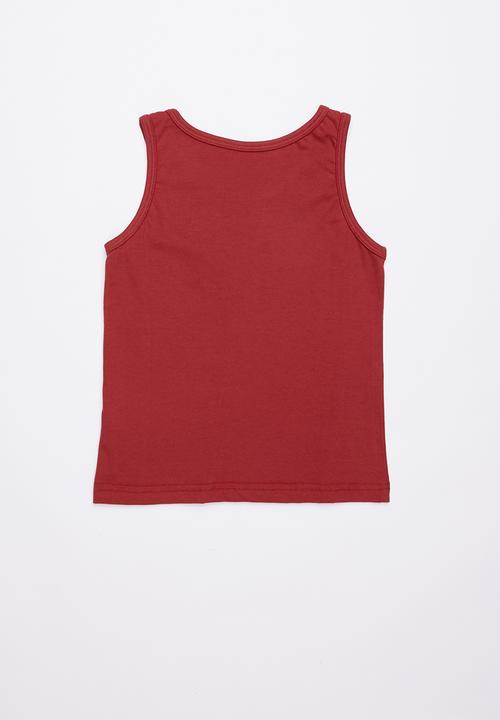 Quiksilver - Rough script tank tee - red