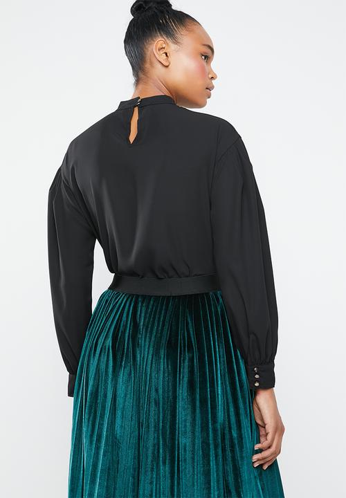 Superbalist - Choker detail blouse - black