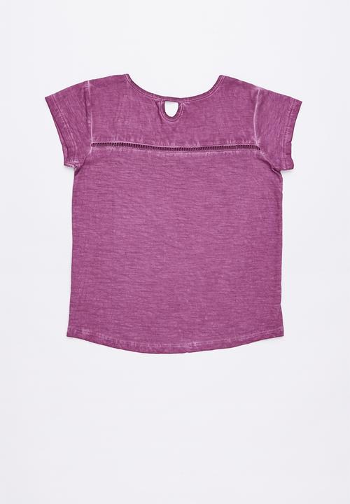 Lizzy - Giada printed tee - purple