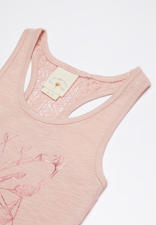 Lizzy - Adelaide printed vest - pink 