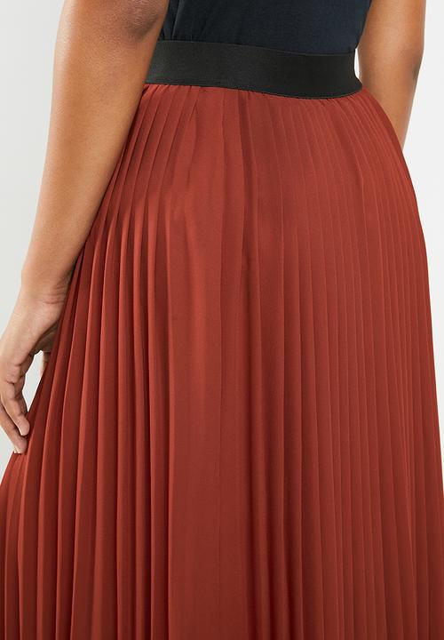 Superbalist - Pleated skirt - rust