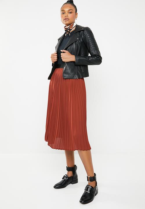 Superbalist - Pleated skirt - rust