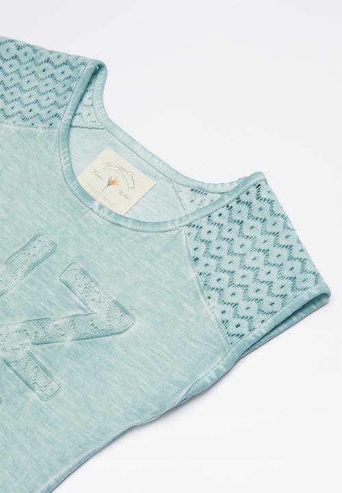Lizzy - Myrtle printed tee - blue