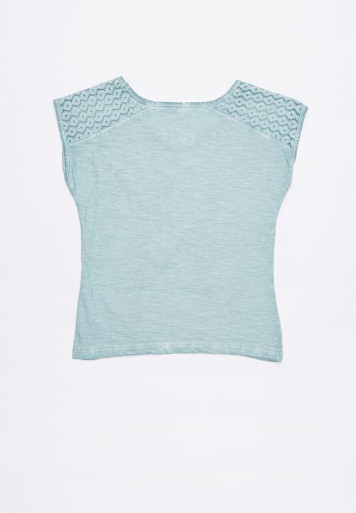 Lizzy - Myrtle printed tee - blue