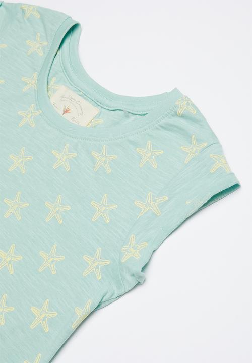Lizzy - Ida printed tee - green