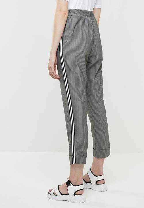 STYLE REPUBLIC - Racing stripe trouser - grey