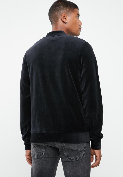 Jack & Jones - Serge velvet bomber - black