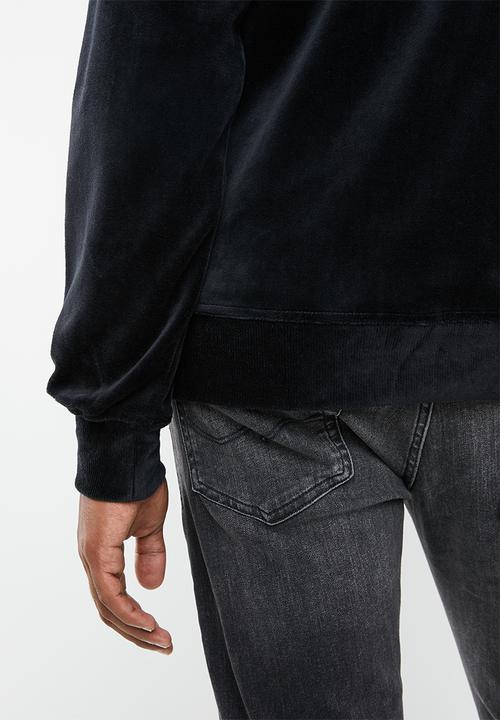 Jack & Jones - Serge velvet bomber - black
