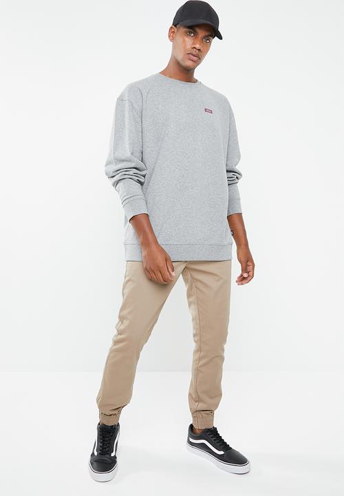 Vans - Retro tall type crew sweat - grey