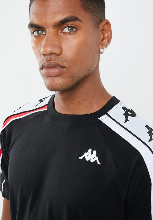 KAPPA - Banda 10 Arset tee - black & red