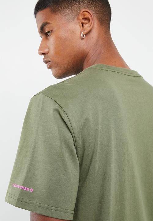 Converse - Tilted star chevron tee - green