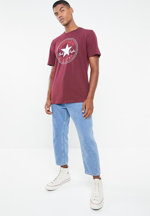 Converse - Chuck patch tee - burgundy