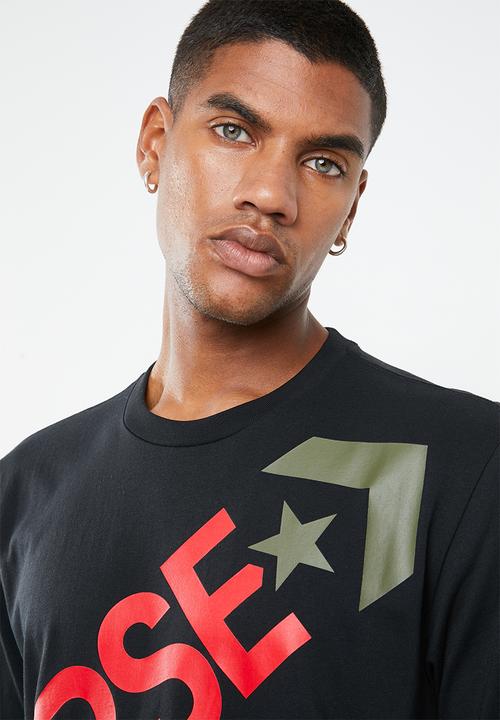 Converse - Cross body tee - black