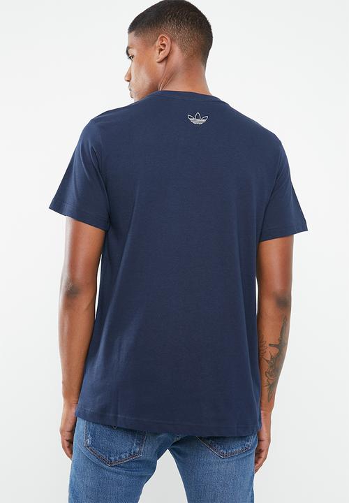 adidas Originals - Trefoil art tee - navy