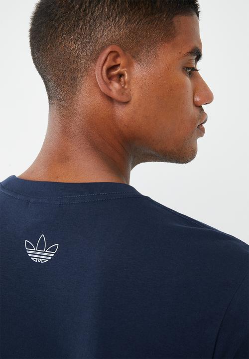 adidas Originals - Trefoil art tee - navy