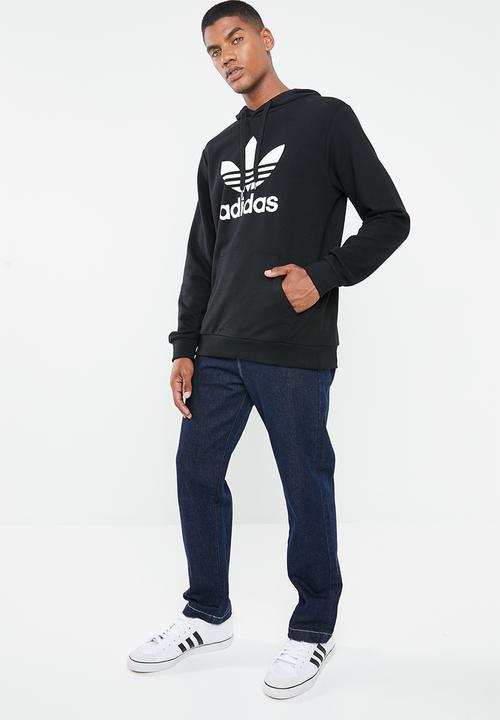 adidas Originals - Trefoil hoodie - black & white