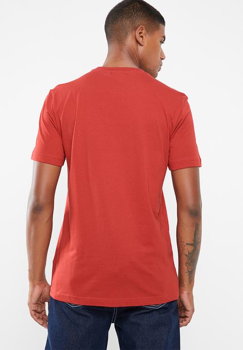 adidas Originals - Trefoil short sleeve crew tee - red & white