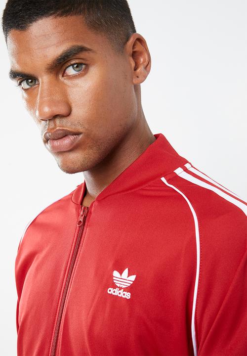 adidas Originals - SST track top - red & white