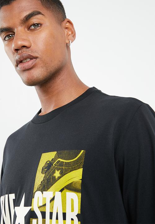 Converse - One star photo short sleeve tee - black