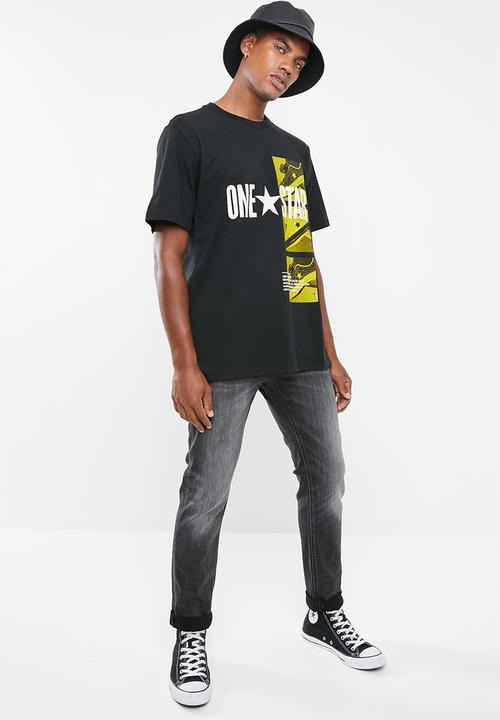 Converse - One star photo short sleeve tee - black