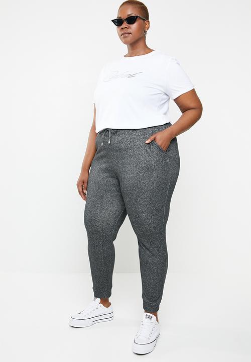 STYLE REPUBLIC PLUS - Draw cord cuffed jogger - grey