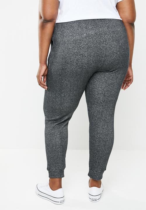 STYLE REPUBLIC PLUS - Draw cord cuffed jogger - grey