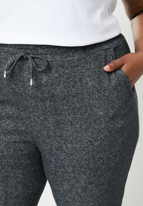 STYLE REPUBLIC PLUS - Draw cord cuffed jogger - grey