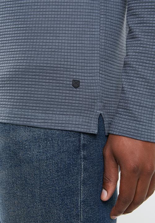 Jack & Jones - Polo long sleeve tee - blue