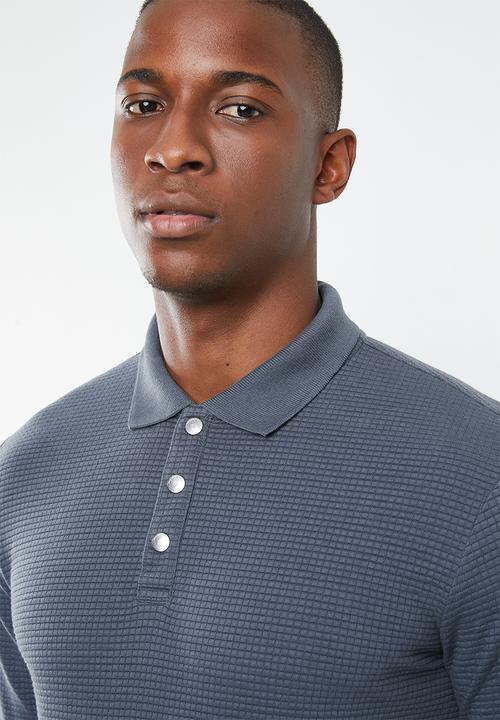 Jack & Jones - Polo long sleeve tee - blue