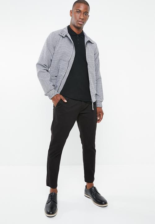 Jack & Jones - Polo long sleeve tee - black