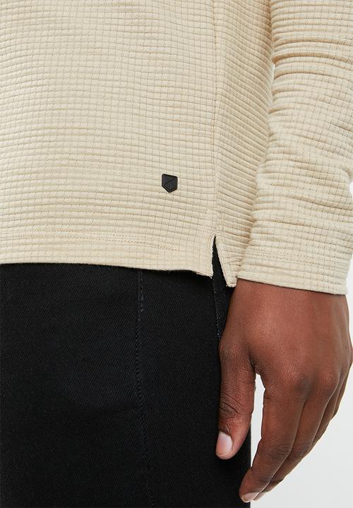 Jack & Jones - Polo long sleeve tee - beige