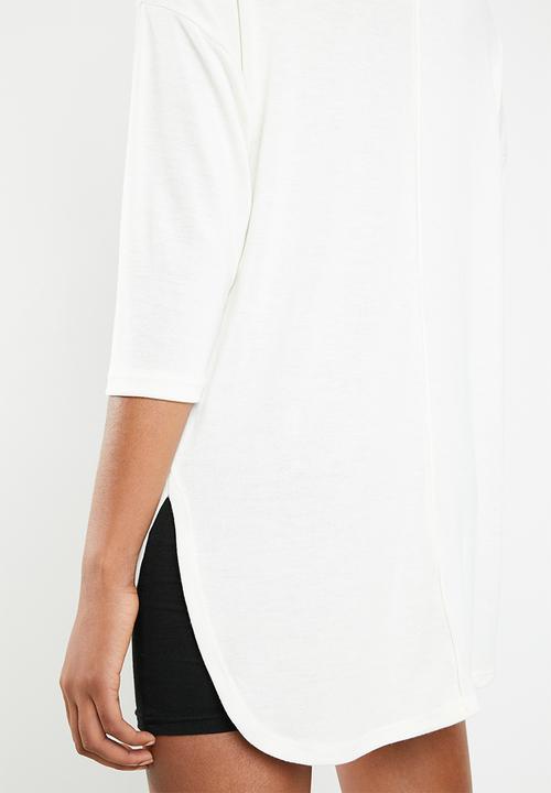 Superbalist - 2 Pack textured knit top - charcoal & cream