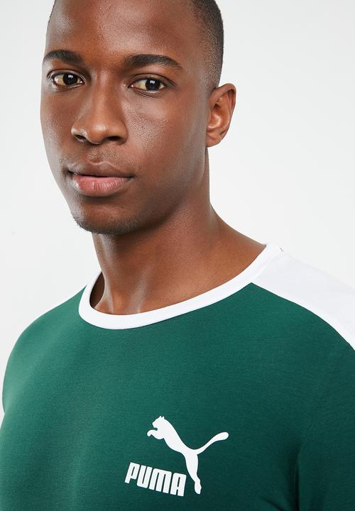 PUMA - Iconic T7 slim fit tee - green