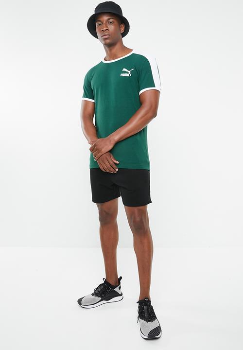 PUMA - Iconic T7 slim fit tee - green