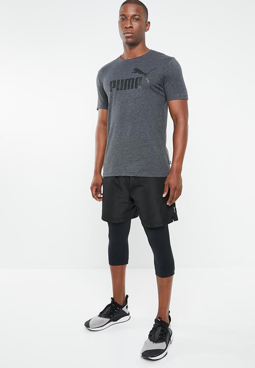 PUMA - Ess heather tee - grey