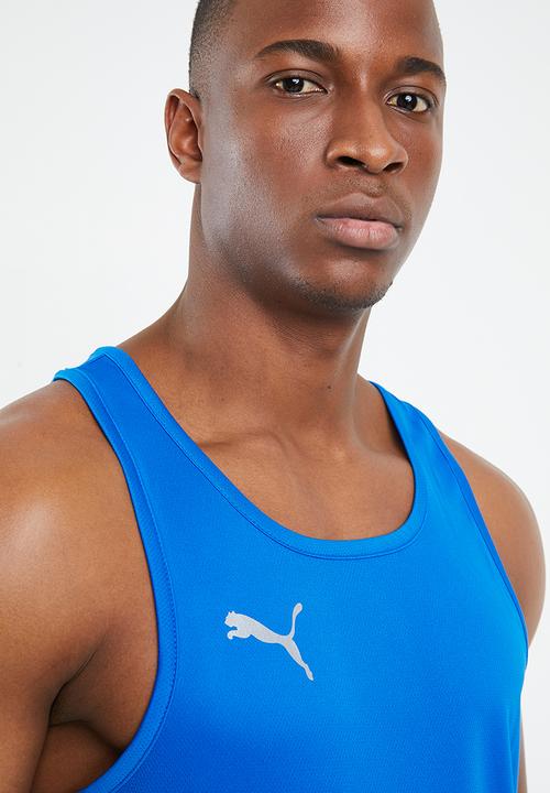 PUMA - Forever faster cotton singlet - blue