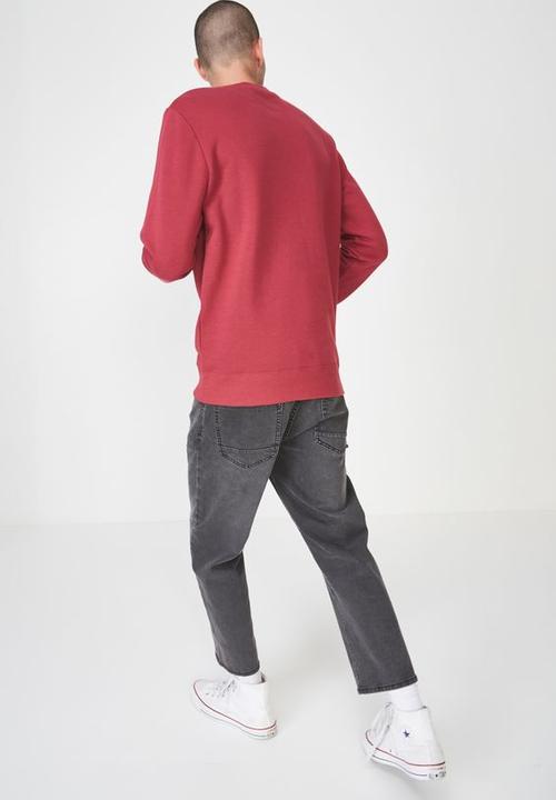 Cotton On - New york translate crew fleece - red