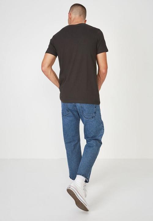 Cotton On - Essential vee neck - black