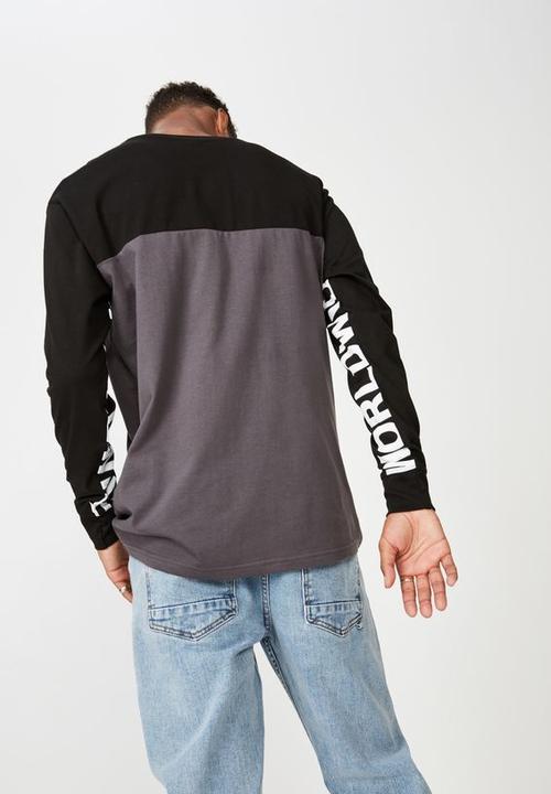 Cotton On - Vision worldwide tbar long sleeve tee - multi