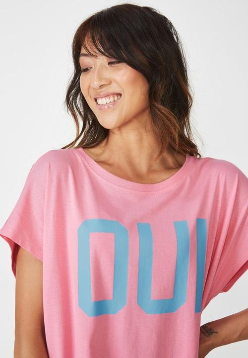 Cotton On - Cap sleeve nightie - pink & blue