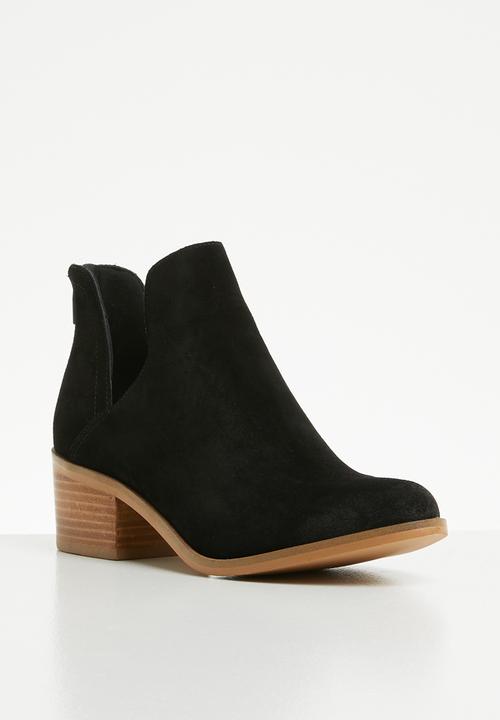 Steve Madden - Lancaster block heel ankle boot - black