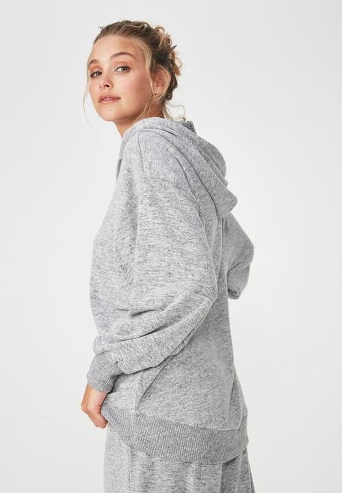 Cotton On - Super soft statement hoodie - grey
