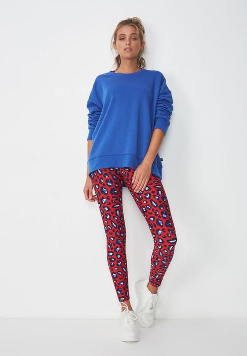 Cotton On - Long sleeve fleece crew top - blue