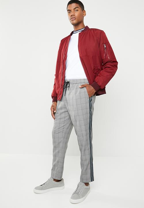 New Look - POW check chino - grey