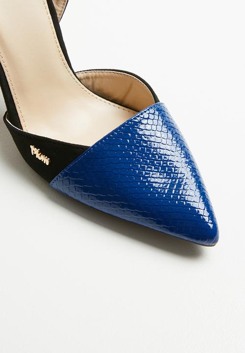 Plum -  Colour-block heel -multi