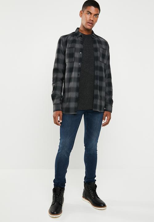 Jack & Jones - Penditon crew neck knit - black