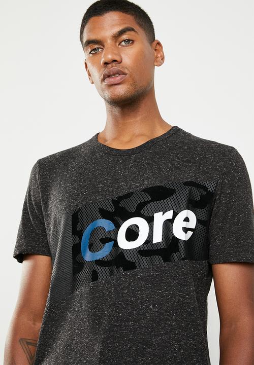 Jack & Jones - Adam short sleeve crew neck tee - black