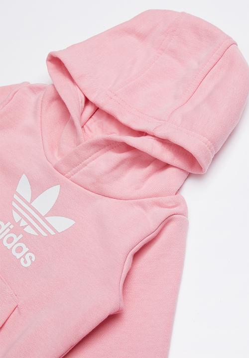 adidas Originals - Adidas trefoil tracksuit - pink & white